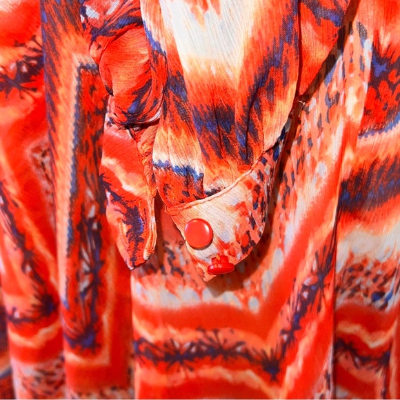 Ark & Co. Bohemian Long sleeve maxi sheer dress - Picture 8 of 8